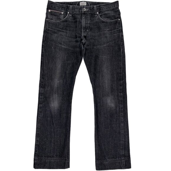 Naked & Famous Denim Weird Guy Faded Black Selvedge Jeans men's size 36x31 - Picture 1 of 9